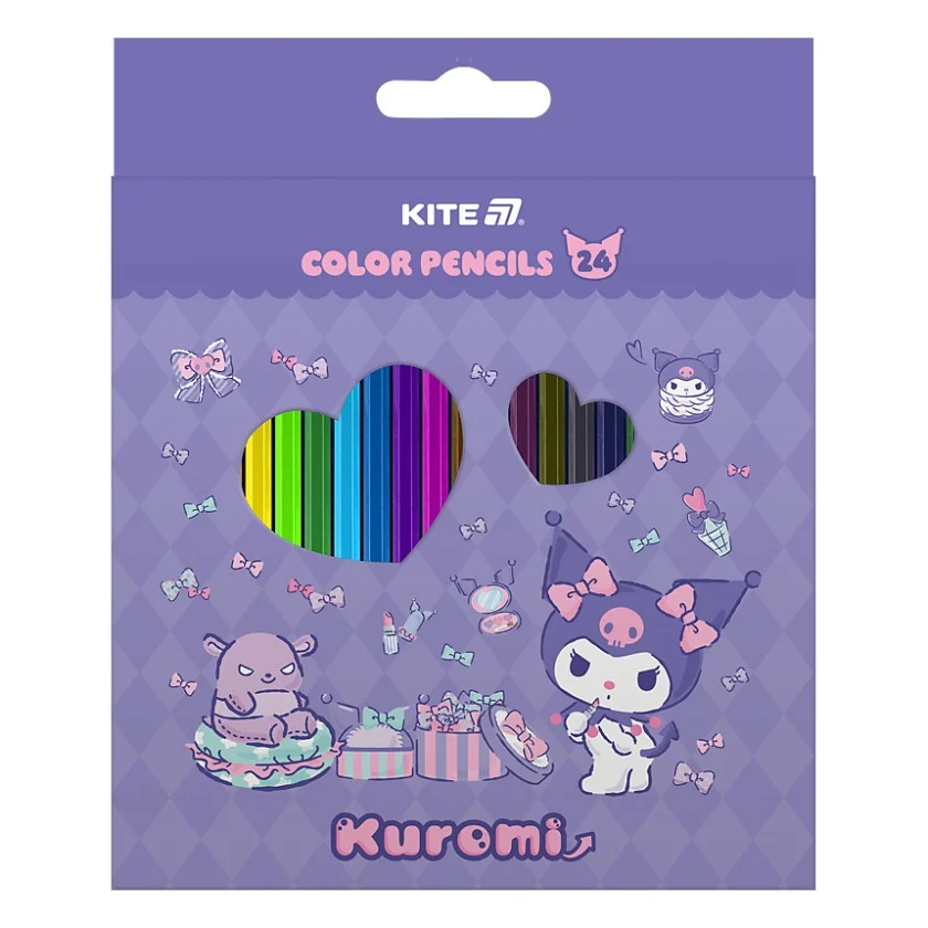 Олівці кольорові Kite Kuromi 24 кольори (HK25-055)