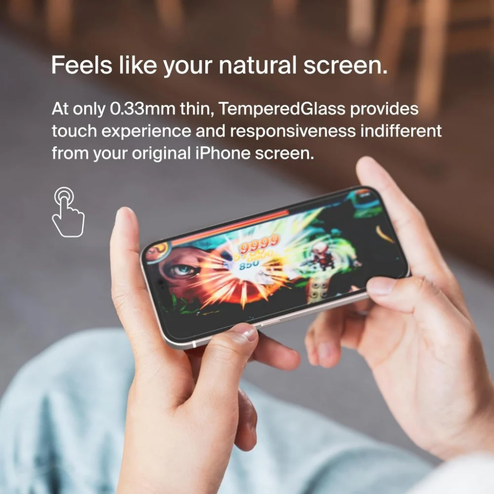 Скло захисне Belkin iPhone 15 Pro Max TemperedGlass (OVA138ZZ) — фото 4