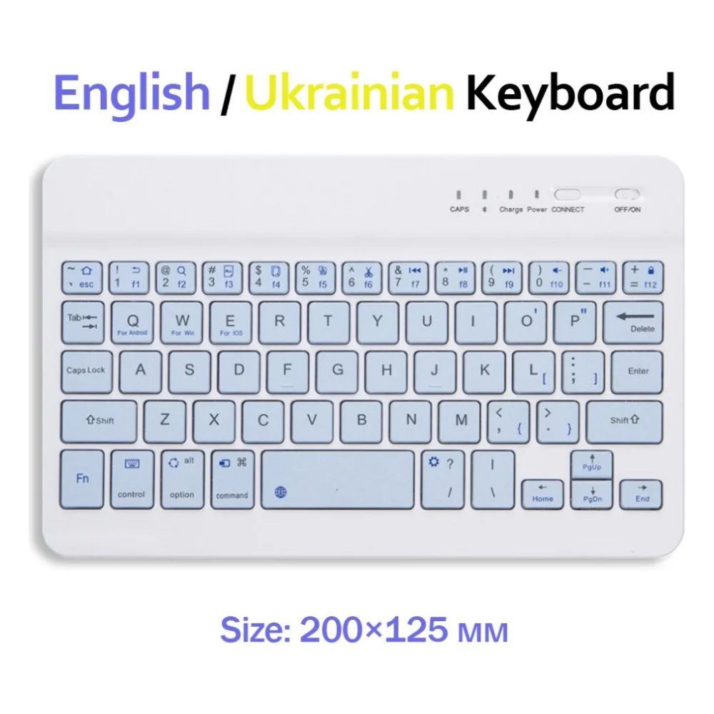 Клавіатура BeCover Bluetooth UA Light Blue (713410)