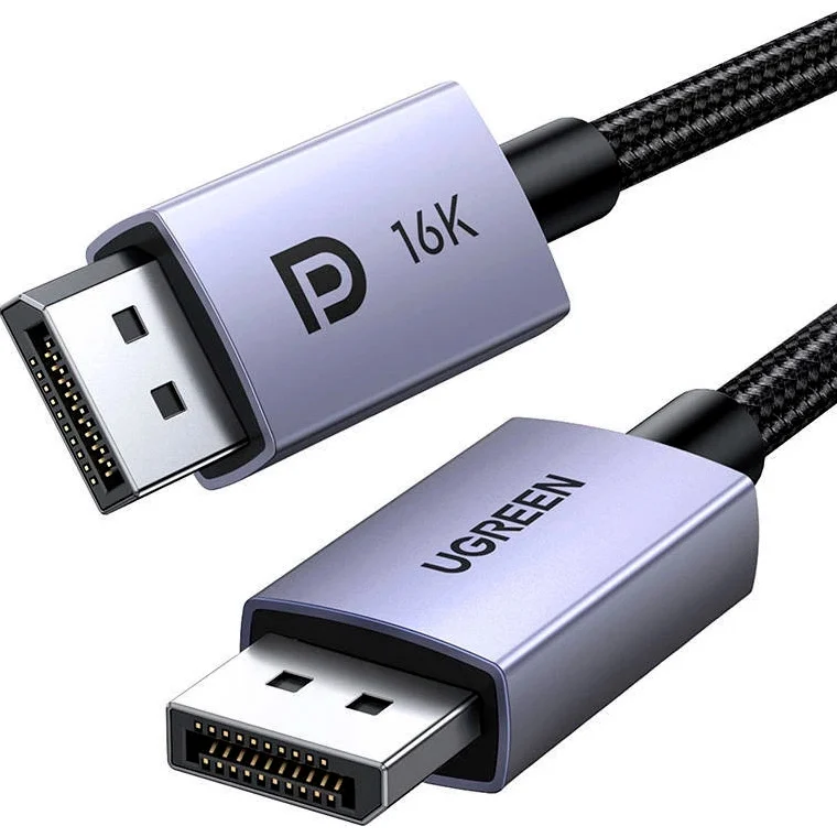 Кабель Ugreen DP118 DisplayPort to DisplayPort 16K Cable 2m Black (15384)