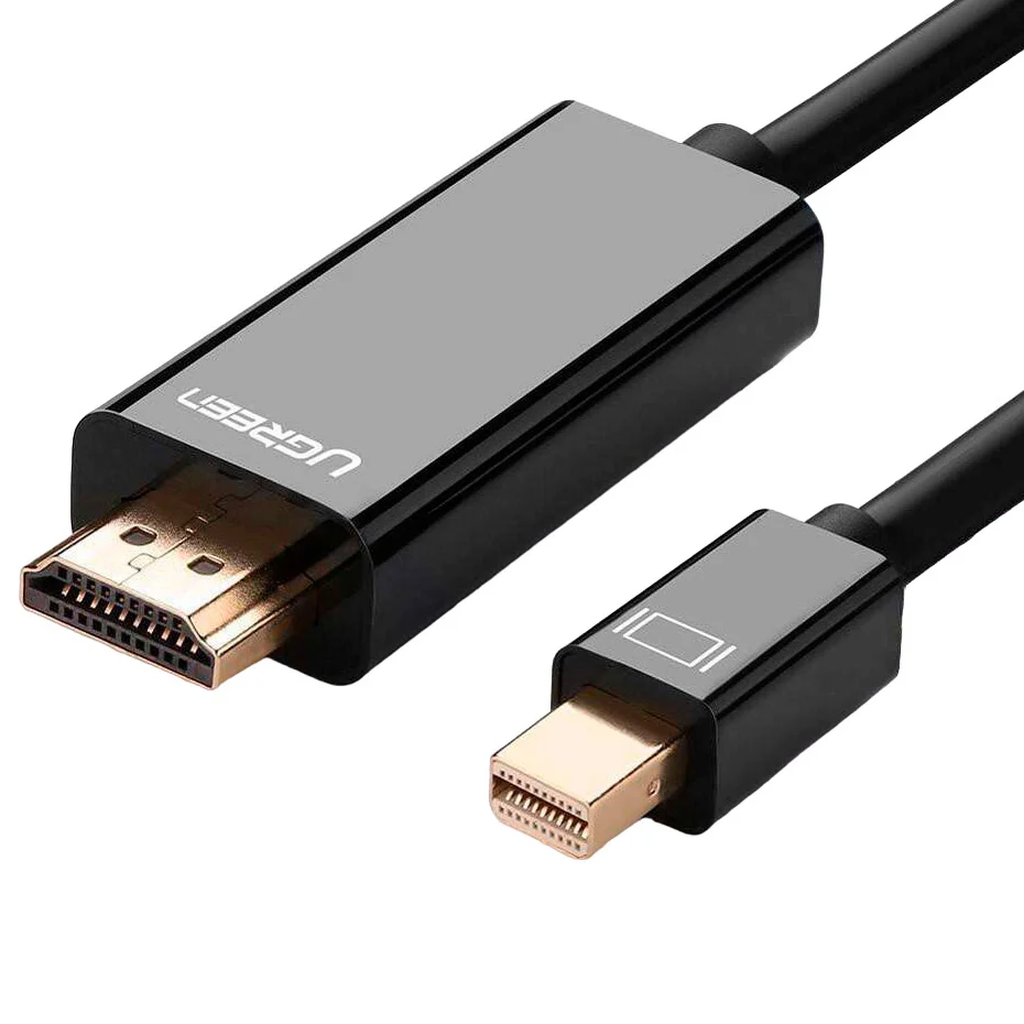 Кабель мультимедійний Mini DisplayPort Male to HDMI 4K 1.5m Black MD101 Ugreen (20848)