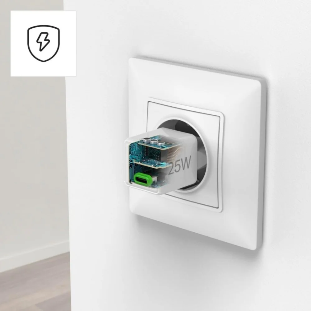 Зарядний пристрій Hama 25W USB-С PD white (00201981) — фото 5