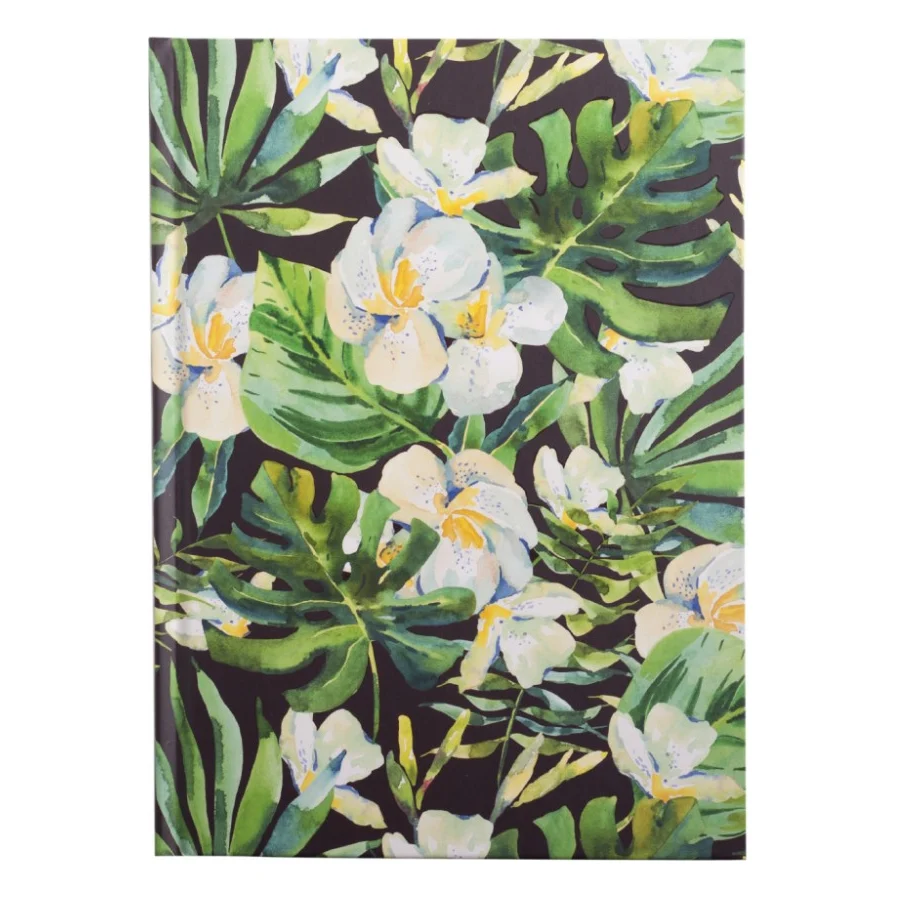 Блокнот Buromax Floristica А5 96 листов в клетку с твердой обложкой салатовы (BM.24511104-15)