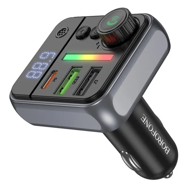 FM модулятор BOROFONE BC50, Black, Box — фото 4