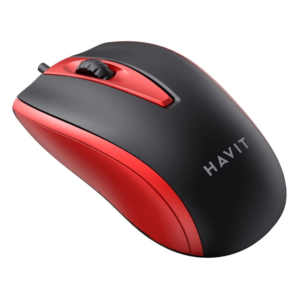 Мишка Havit HV-MS871 USB Red (6939119020293) — фото 5