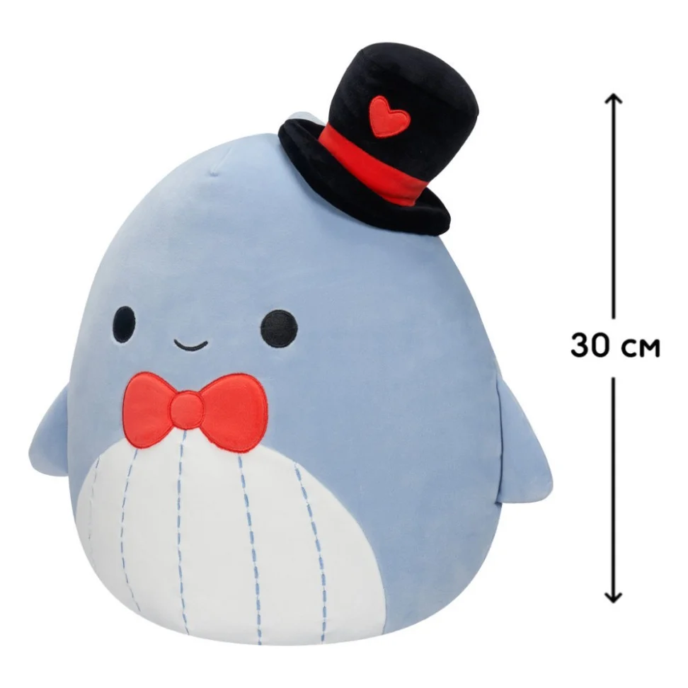 М'яка іграшка Squishmallows Синій кит Самір 30 см (SQVA00873) — фото 2
