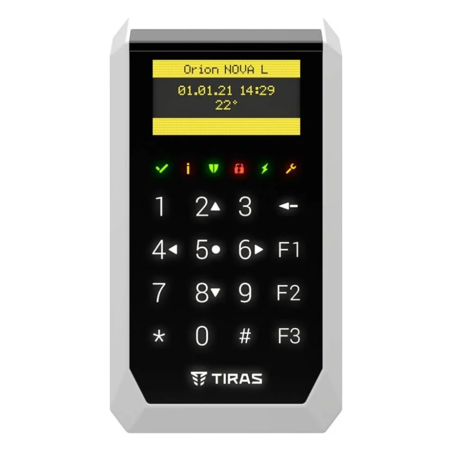 Аксесуар для охоронних систем TIRAS Technologies K-PAD OLED black