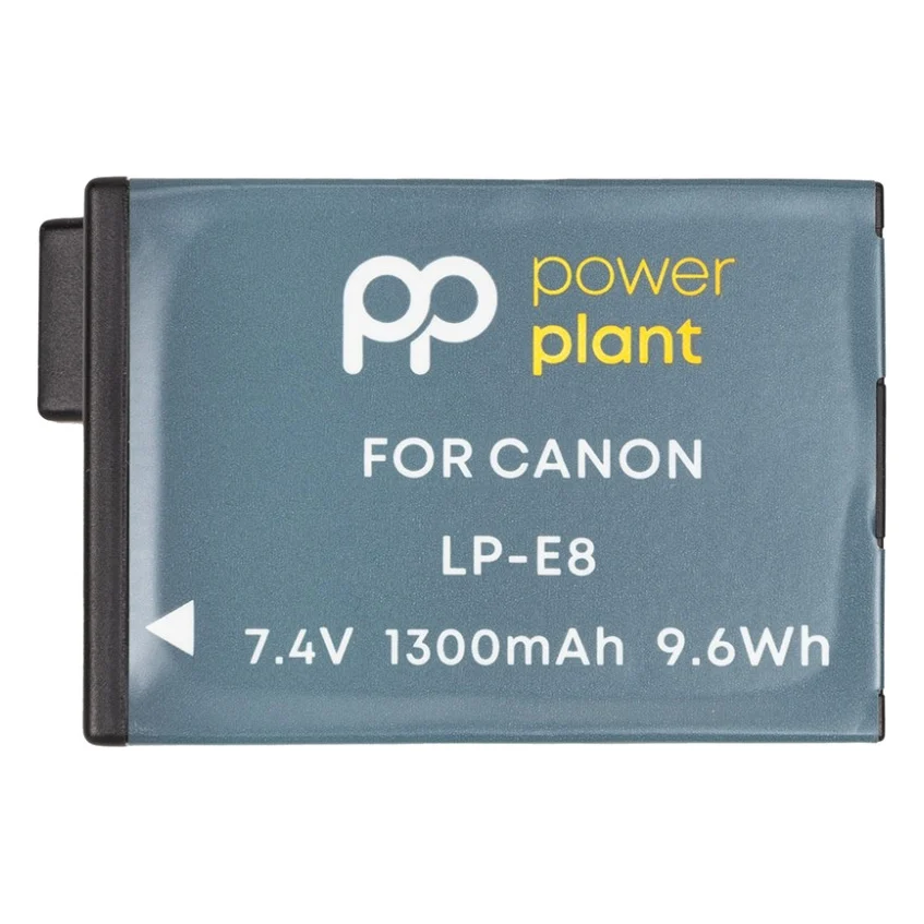 Акумулятор до фото/відео PowerPlant Canon LP-E8H 1300mAh (CB971244)