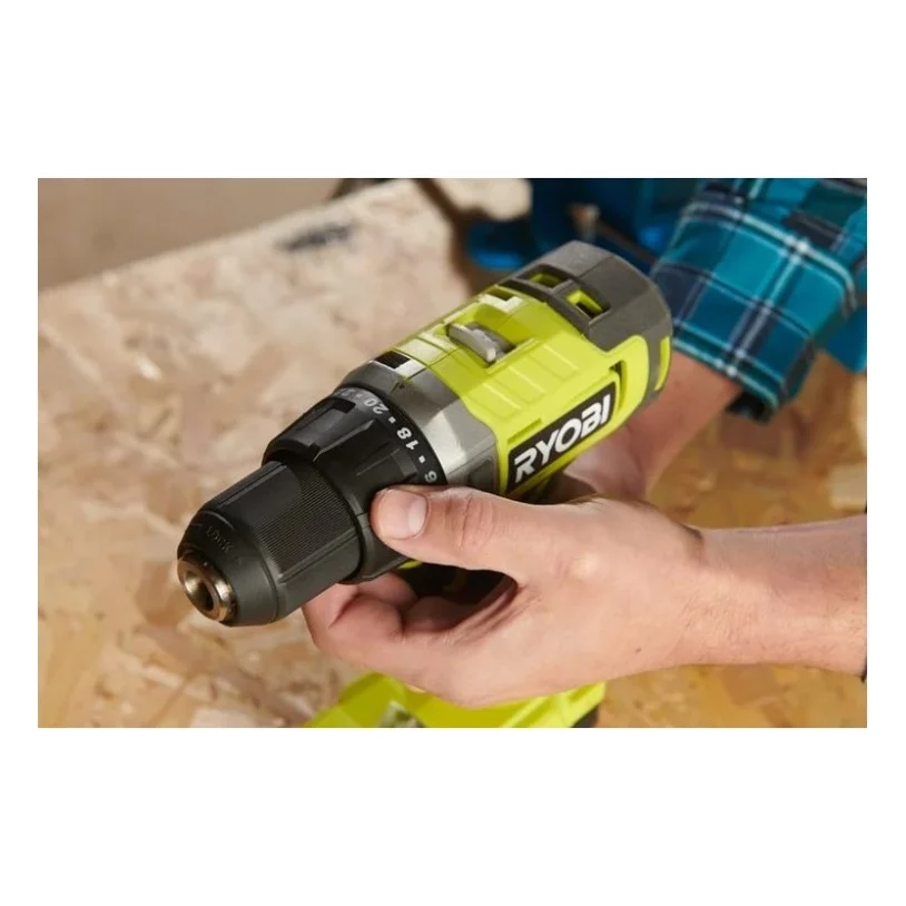 Шуруповерт Ryobi ONE+ RDD18-2C415S 18V, 1х4Ah, 1х1.5Ah, 52Нм, 450/1750об/хв 1.3кг сумка (5133005612) — фото 5