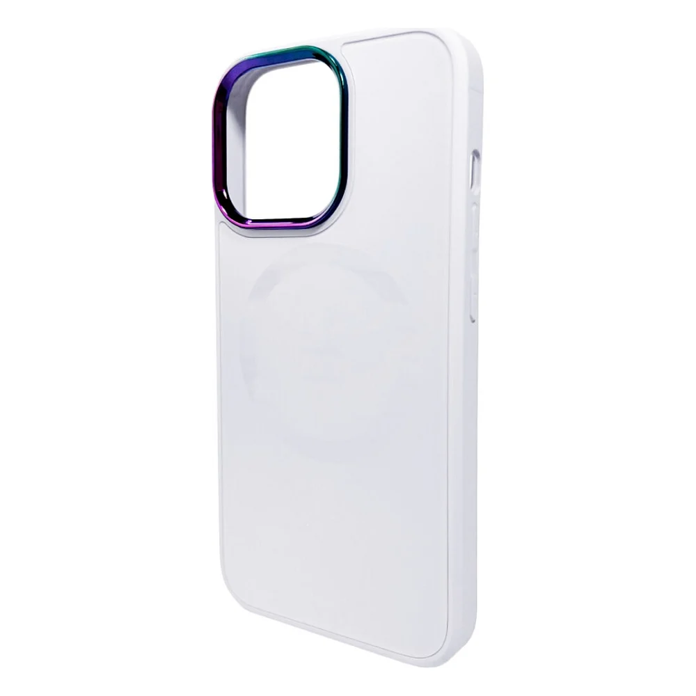 Чохол до мобільного телефона AG Glass Sapphire MagSafe Logo for Apple iPhone 15 White (AGSappiP15White)