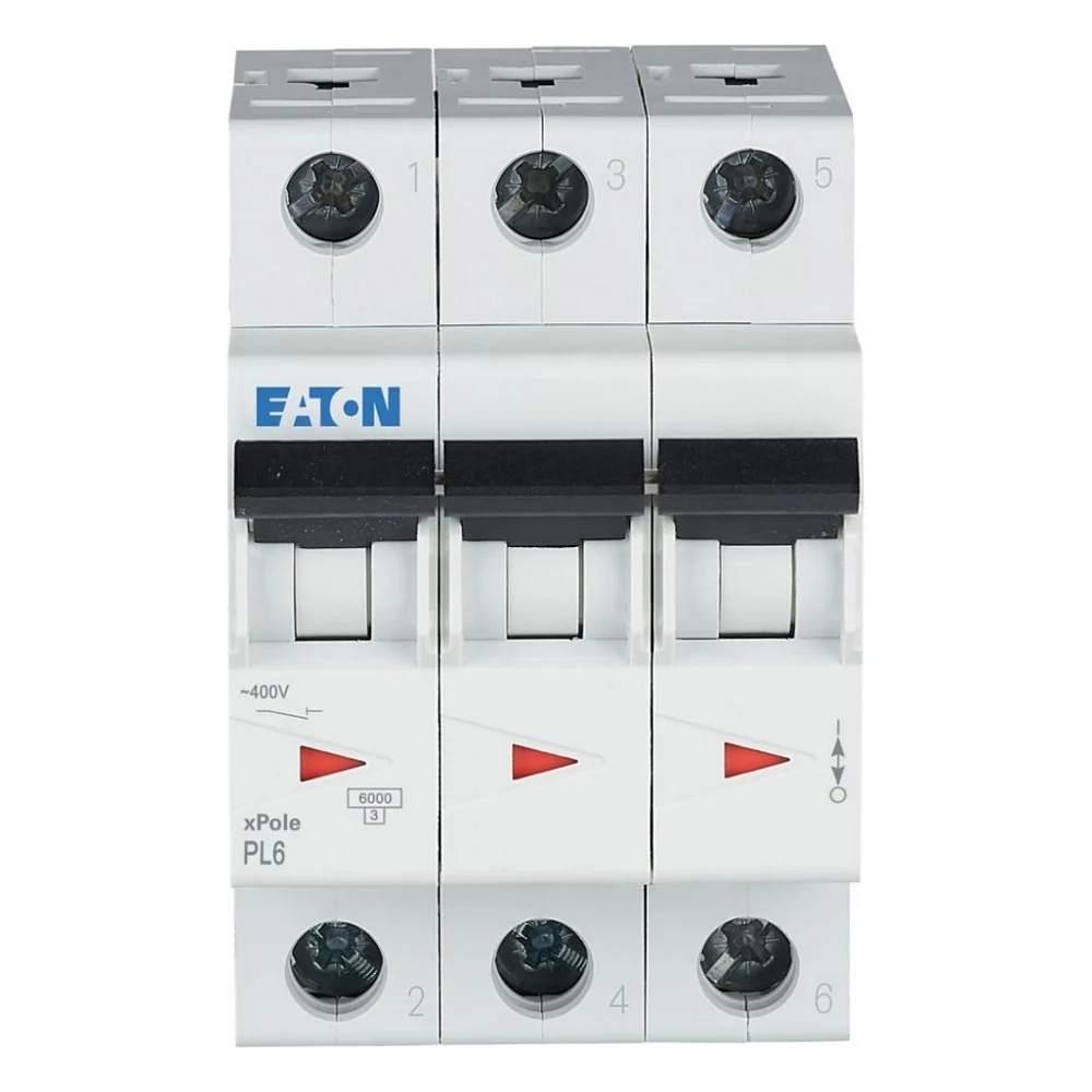 Автоматичний вимикач Eaton 3-п. М3 С 20А PL6 6кА — фото 2