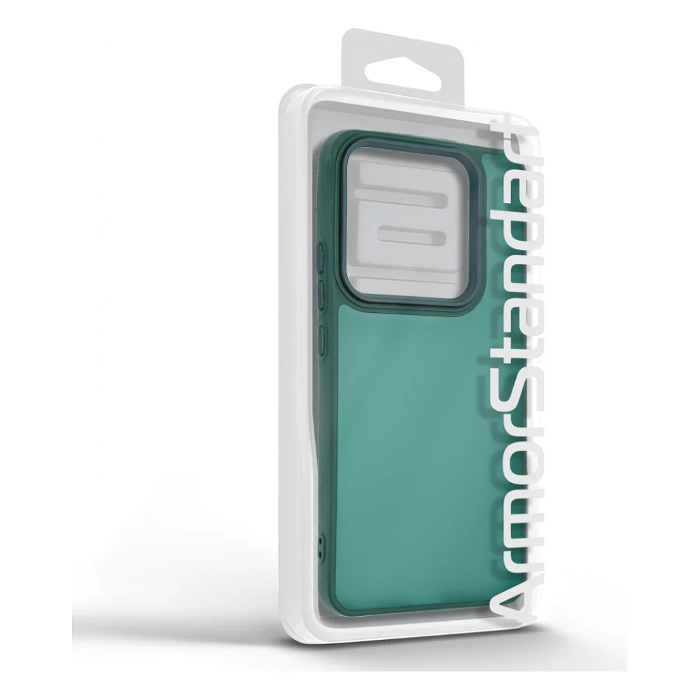 Чохол до мобільного телефона Armorstandart Frame Xiaomi Poco M7 Pro 5G Dark Green (ARM83162) — фото 3