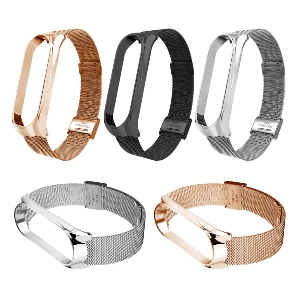 Ремінець до фітнес браслета BeCover Metal для Xiaomi Mi Smart Band 8 Rose Gold (709360) — фото 3