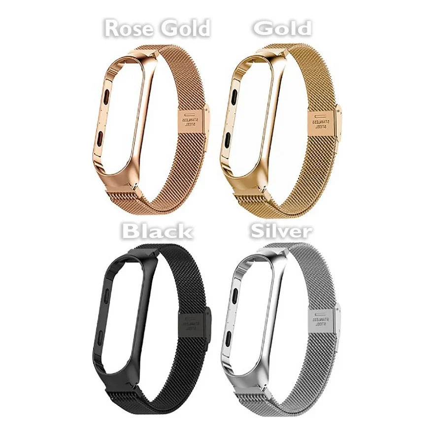 Ремінець до фітнес браслета BeCover Metal для Xiaomi Mi Smart Band 8 Rose Gold (709360) — фото 4