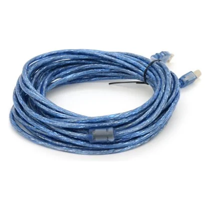 Кабель для принтера USB 2.0 AM/BM 10.0m ferrite blue Voltronic (YT-AM/BM-10TBL)