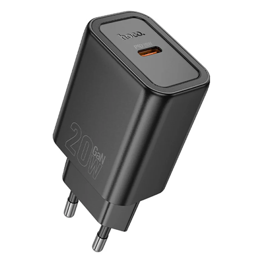 Зарядний пристрій Hoco N60 Gentle single port PD20W Black