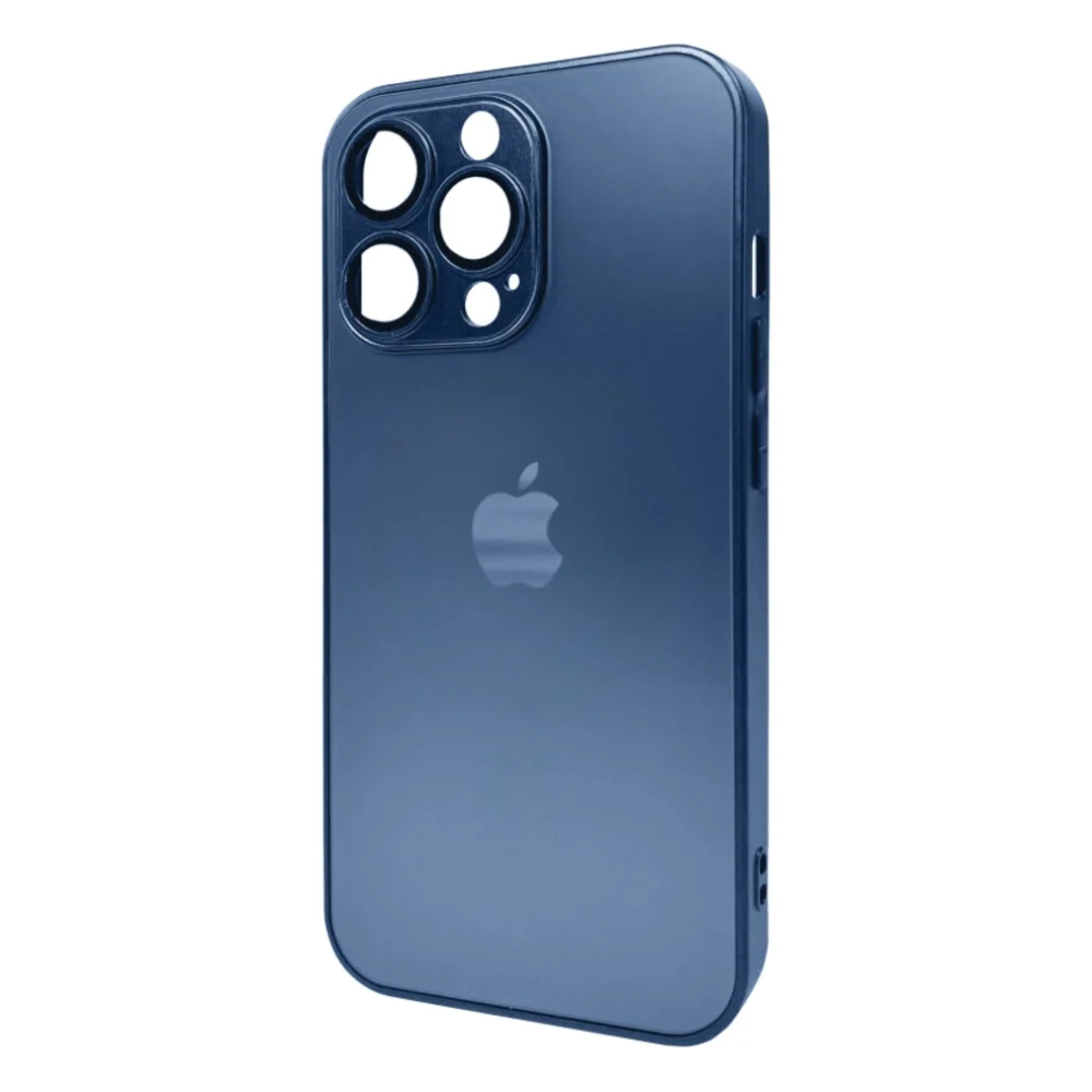 Чохол до мобільного телефона AG Glass Matt Frame Color Logo for Apple iPhone 13 Pro Navy Blue