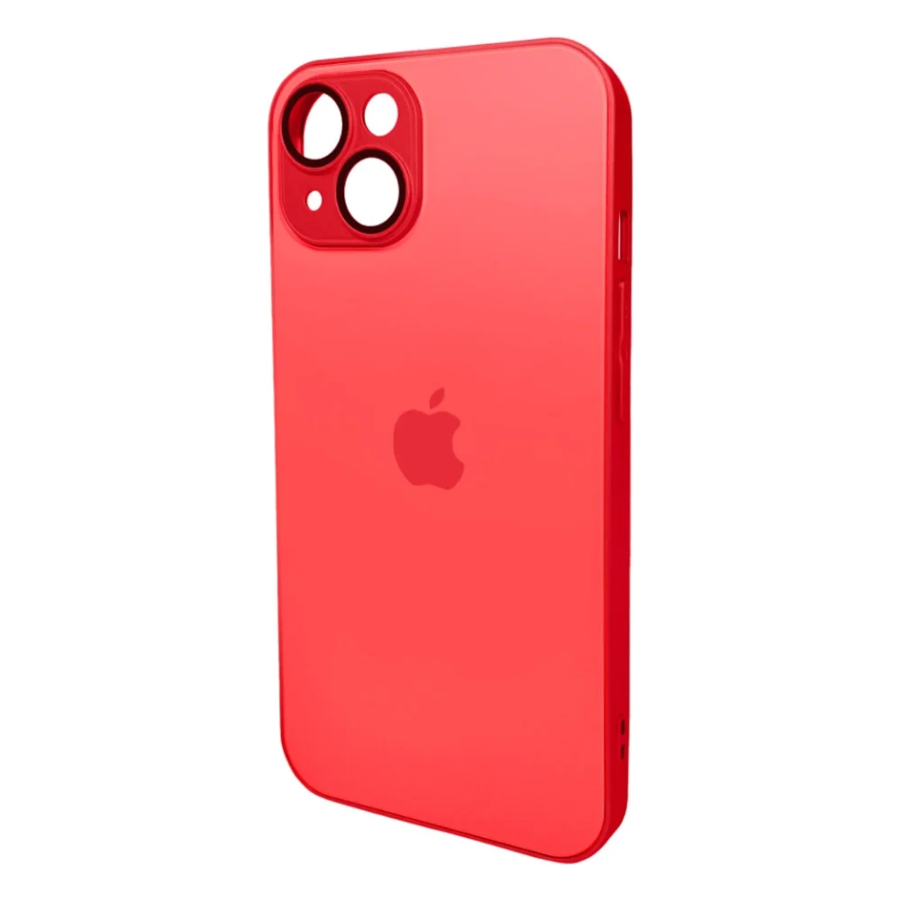 Чохол до мобільного телефона AG Glass Matt Frame Color Logo for Apple iPhone 14 Coke Red
