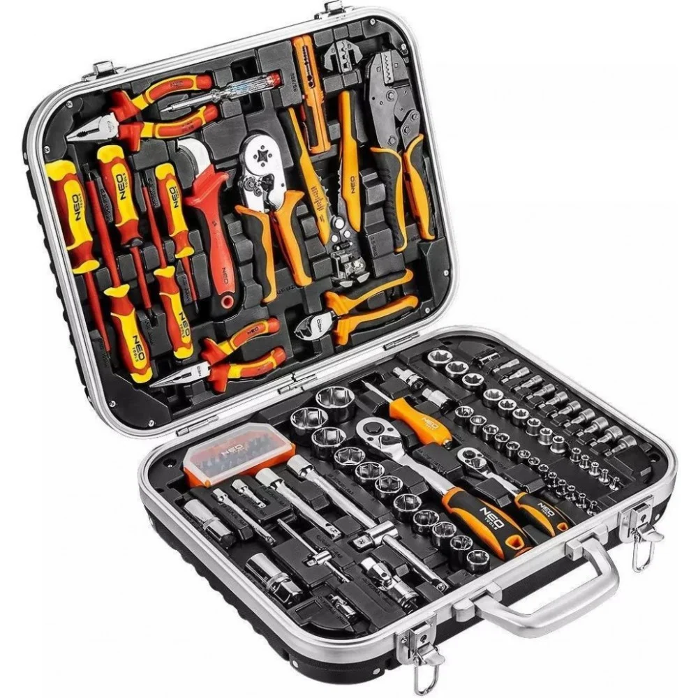 Набір інструментів Neo Tools діелектричних VDE 1000V, 108шт, CrV, кейс (01-310-1)