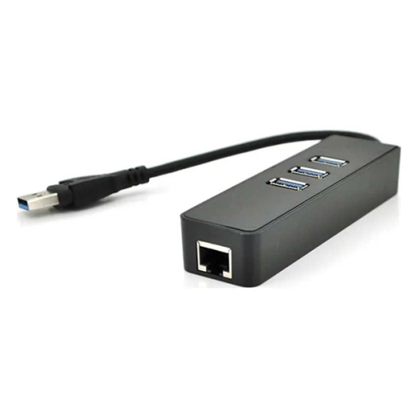 Концентратор Voltronic USB 3.0 to 3xUSB + Ethernet black (YT-3H3+1)