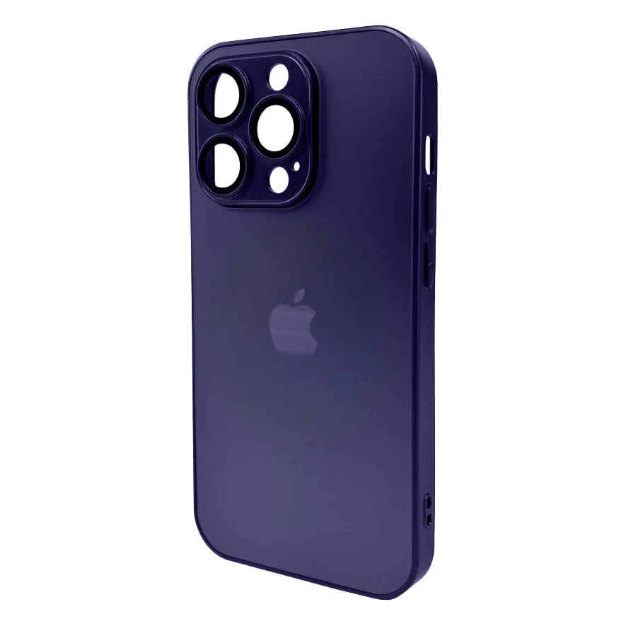Чохол до мобільного телефона AG Glass Matt Frame Color Logo for Apple iPhone 15 Pro Deep Purple (AGMattFrameiP15PPurple)