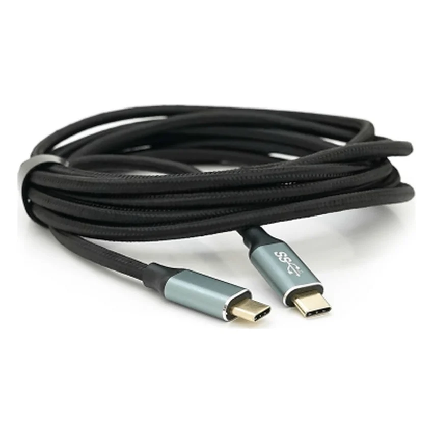 Дата кабель USB-C to USB-C 3.0m USB 3.2 Gen2 100W 10Gbps 4K60Hz black Voltronic (YT-TC-TC-B-3m)