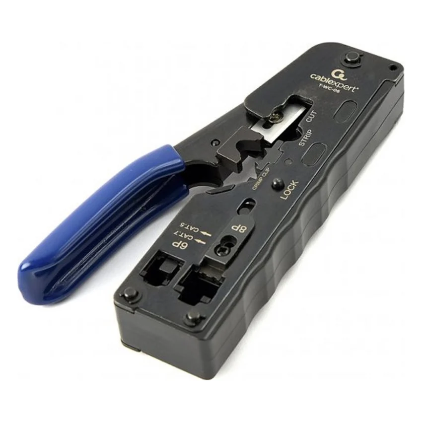 Інструмент RJ45/RJ12/RJ11 обрізає при обтиску Cablexpert (T-WC-06)