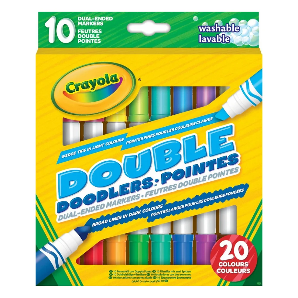 Фломастери Crayola Набір Washable Двосторонні 10 шт (256347.012)