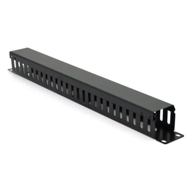 Кабельний організатор 19" 1U/24Port з кришкою, корпус метал Voltronic (26001)