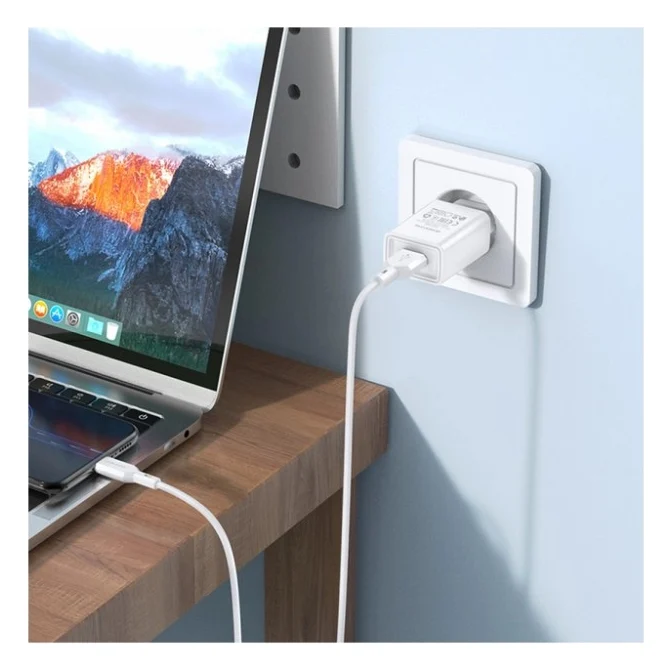 Зарядний пристрій BOROFONE BA68A Glacier USB 10.5W White (6974443385670) — фото 3