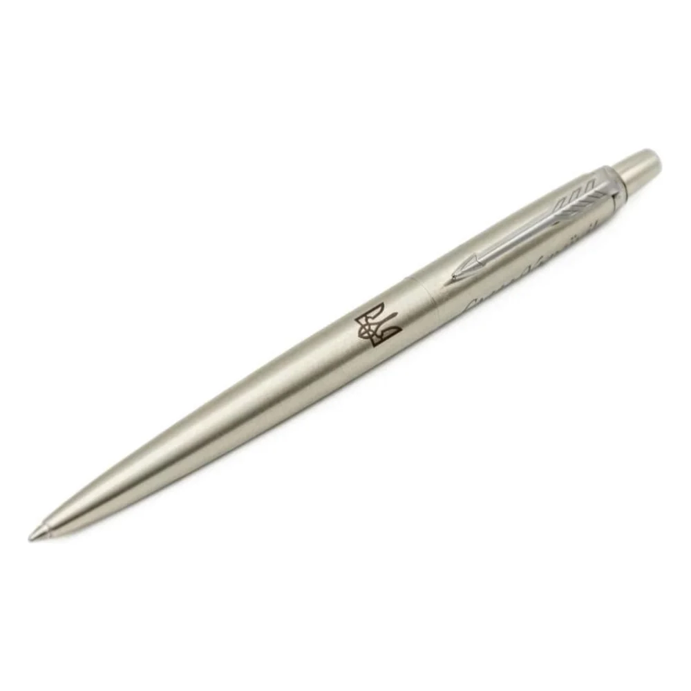Ручка кулькова Parker JOTTER 17 UKRAINE SS CT BP Трезубец + Слава Україні! + Героям Слава (16132_T210b) — фото 7