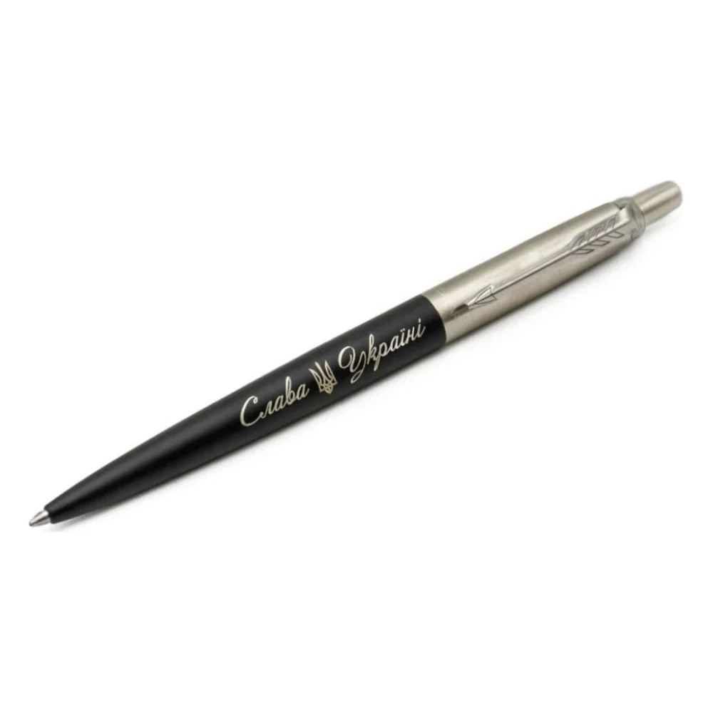 Ручка кулькова Parker JOTTER 17 UKRAINE Bond Street Black CT BP Трезубец Слава Україні (16232_T203w) — фото 3