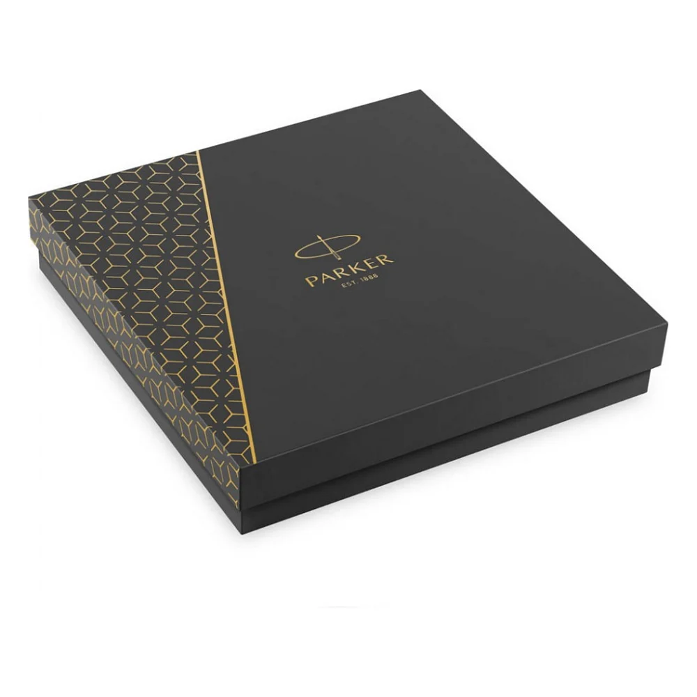 Ручка пір'яна Parker SONNET 17 Matte Black Lacquer GT  FP F + блокнот Parker + подар.упаковка GIFT24 (84 811b24) — фото 7