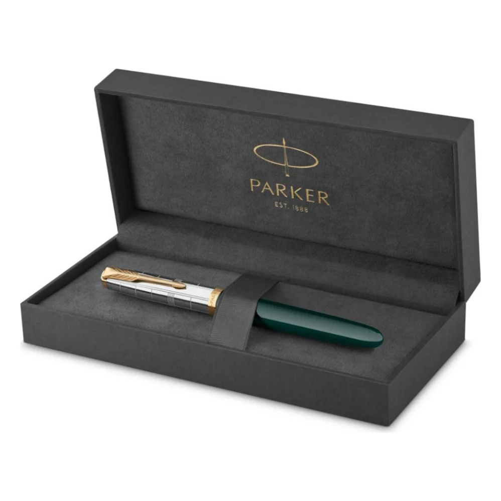 Ручка пір'яна Parker PARKER 51 Premium Forest Green GT  FP F (56 311) — фото 7