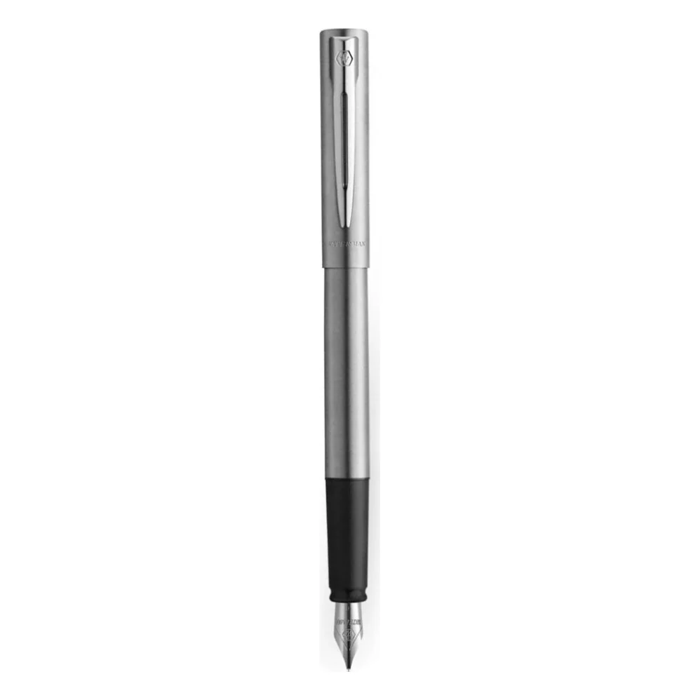 Ручка пір'яна Waterman ALLURE Chrome CT  FP F + Картриджі Mini блістер (13 314b2)