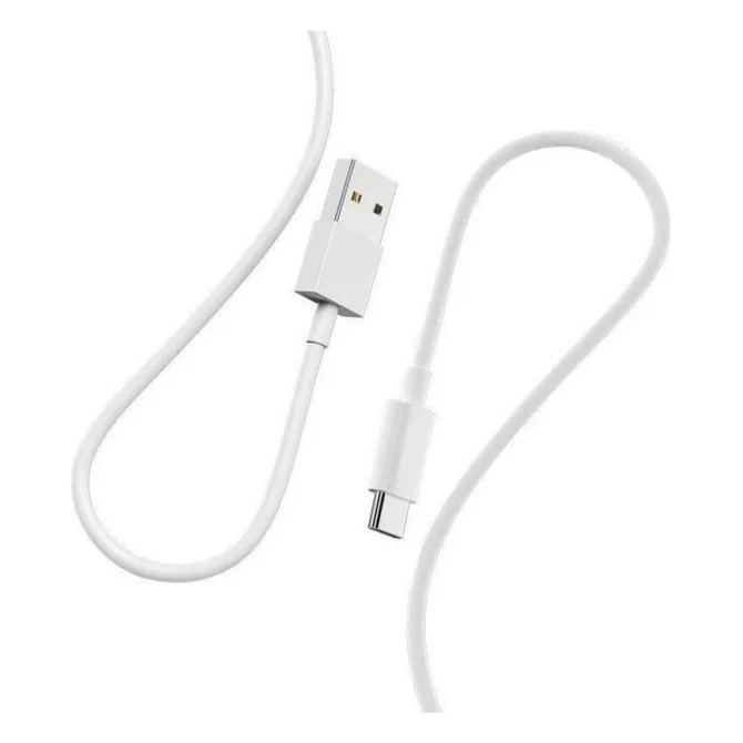 Дата кабель USB 2.0 AM to USB-C 1.0m 2.4A white Denmen (D22T-WH)