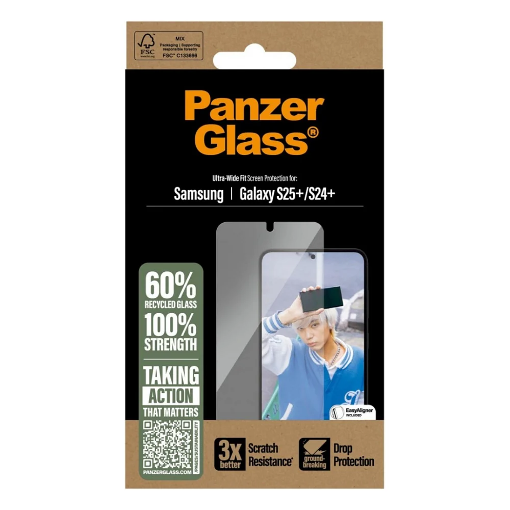 Скло захисне PANZERGLASS Samsung Galaxy S25 Plus Ultra-Wide Fit (PG_PGRNUWFG37942) — фото 4