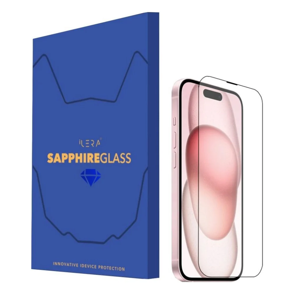 Скло захисне iLera Sapphire Ultra + Glass iPhone 15 Plus (ILSPDL15PS)