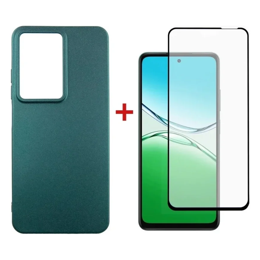 Чохол до мобільного телефона Dengos Oppo A5 4G Case Soft + Glass (Green) (DG-KM-154)