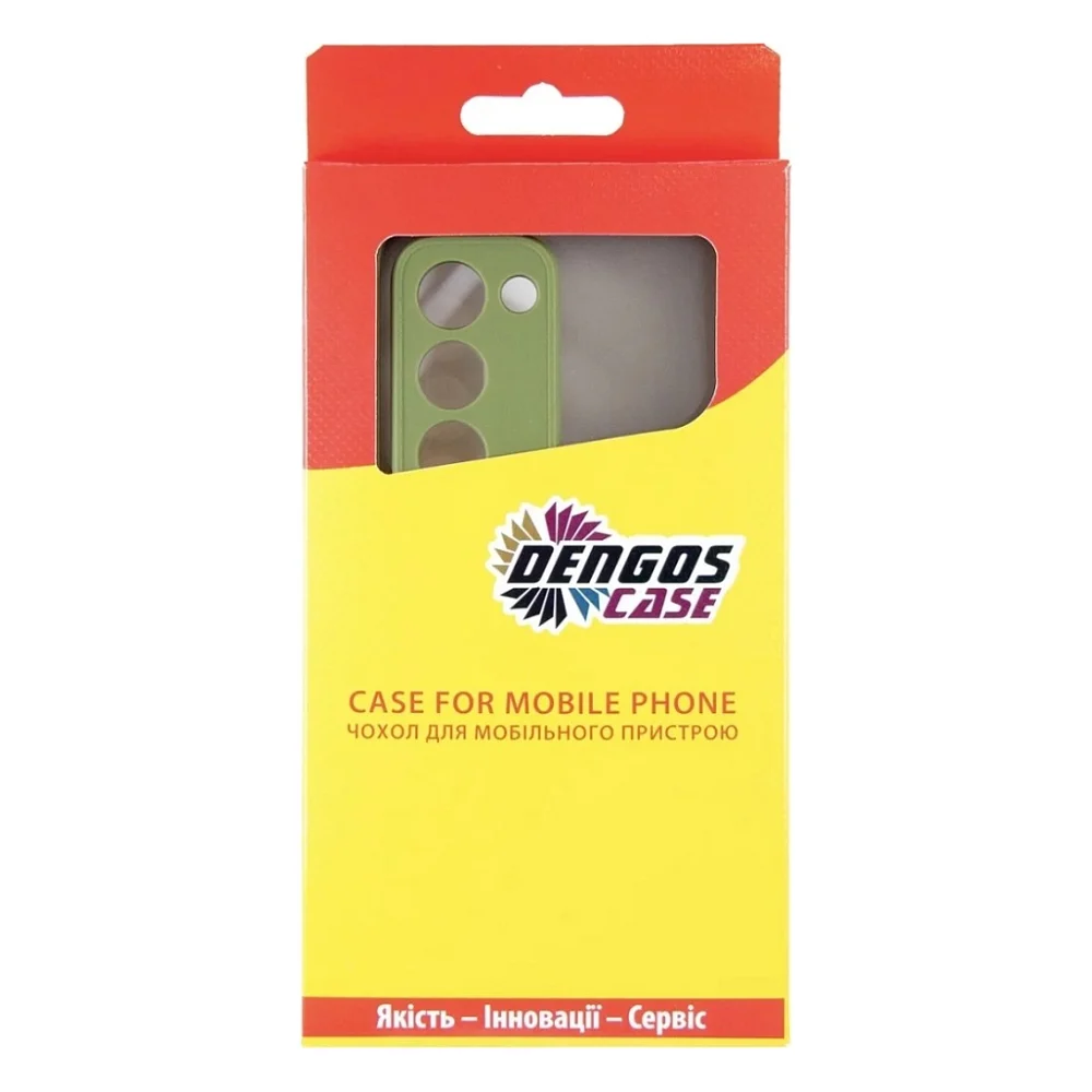 Чохол до мобільного телефона Dengos Oppo A5 4G Case Matte + 2 Glass (Olive Green) (DG-CTG2P-20) — фото 4