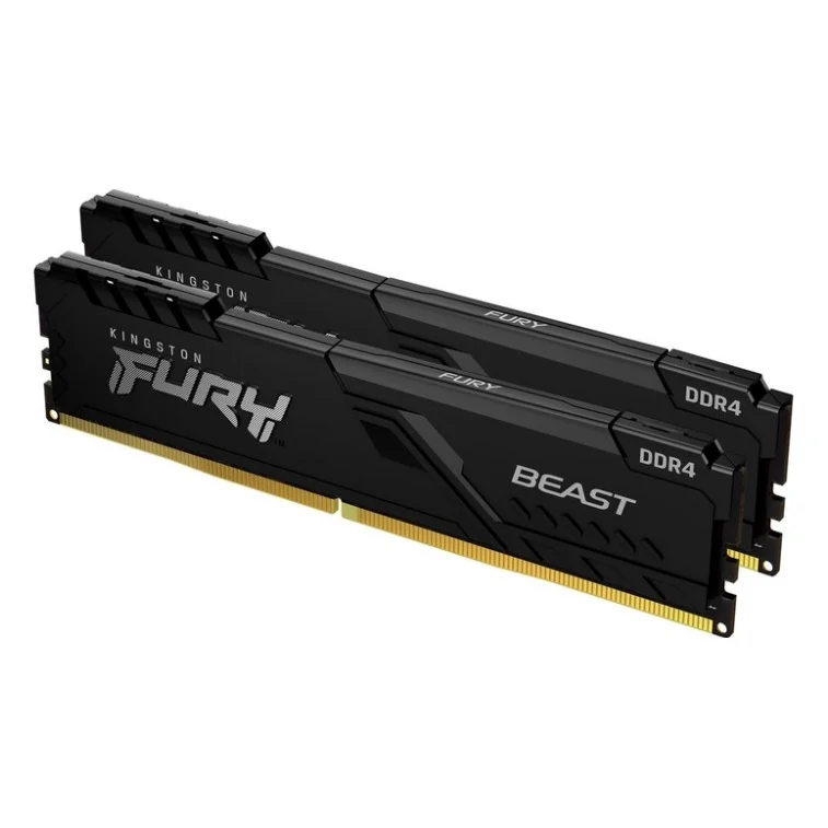 Модуль пам'яті для комп'ютера DDR4 32GB (2x16GB) 3200 MHz Beast Black Kingston Fury (ex.HyperX) (KF432C16BB1K2/32WP)