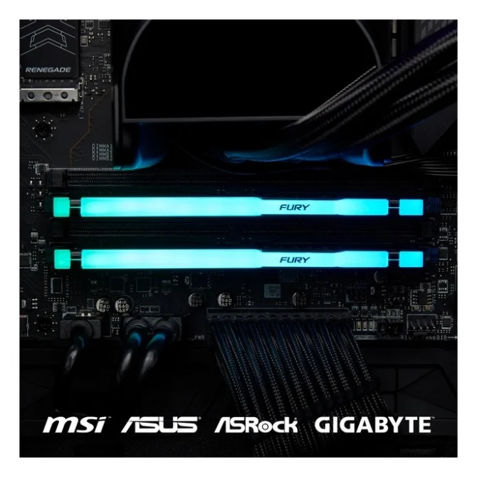 Модуль пам'яті для комп'ютера DDR5 128GB (2x64GB) 5600 MHz Beast RGB Kingston Fury (ex.HyperX) (KF556C40BBAK2-128) — фото 9