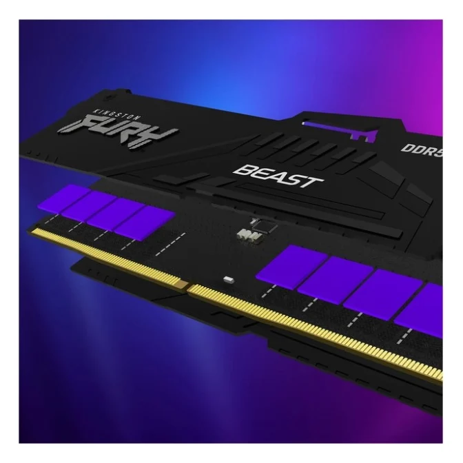 Модуль пам'яті для комп'ютера DDR5 128GB (2x64GB) 5600 MHz Beast RGB Kingston Fury (ex.HyperX) (KF556C40BBAK2-128) — фото 10