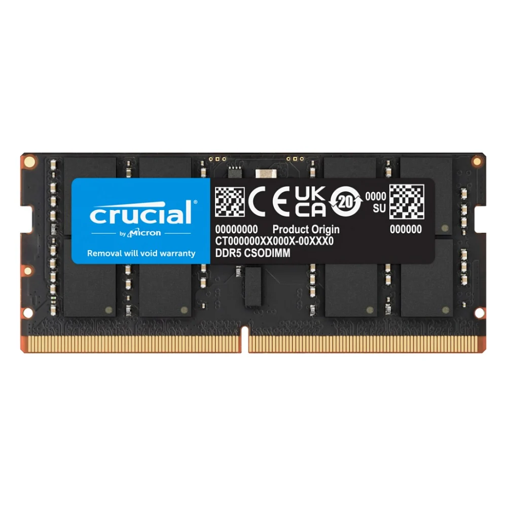 Модуль пам'яті для ноутбука SoDIMM DDR5 32GB 6400 MHz Micron (CT32G64C52CS5)