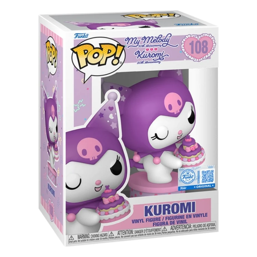 Фігурка Funko Pop серії Sanrio: Куромі з тортиком (87169)