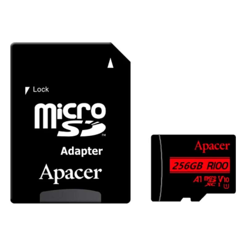 Карта пам'яті Apacer 256GB microSDXC class 10 UHS-I V10 A1 (AP256GMCSX10UB-R)