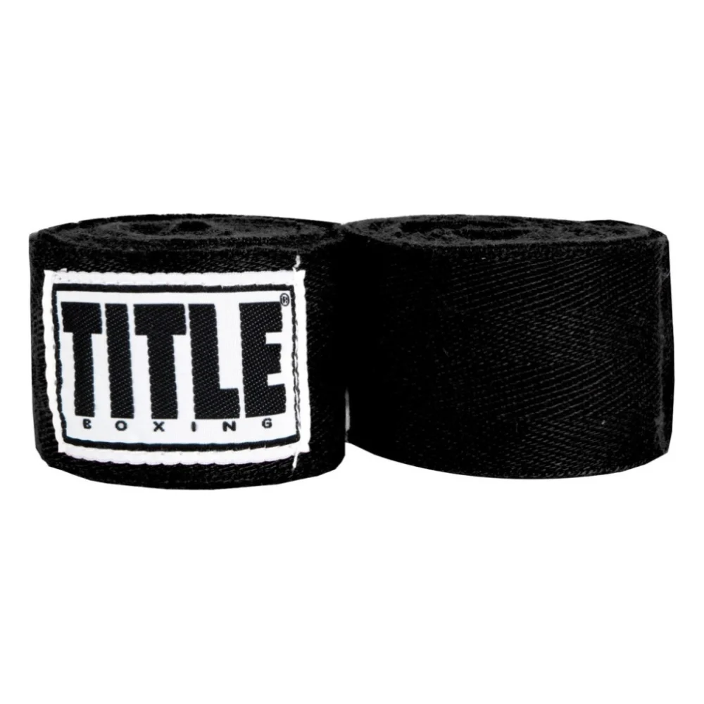 Бинт для спорту Title Boxing Traditional Weave 180" 4.5м Black (HW BK)