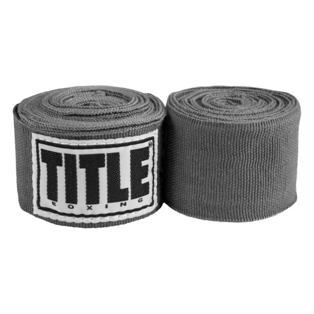 Бинт для спорту Title Boxing Select 180" Semi Elastic Mexican 4.5м Grey (SMHW XL GR)
