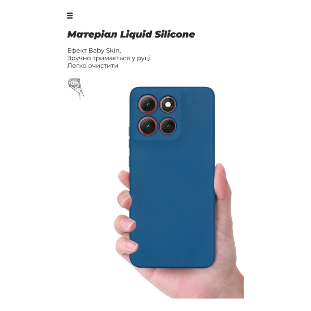 Чохол до мобільного телефона Armorstandart ICON Motorola G86 5G Dark Blue (ARM87033) — фото 7