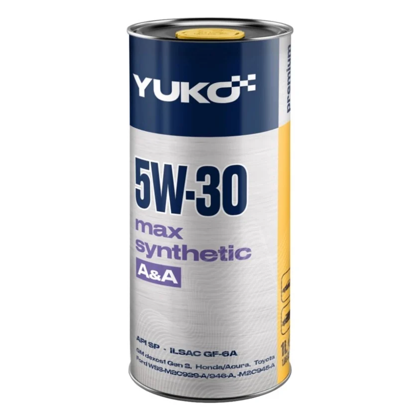 Моторна олива Yuko MAX SYNTHETIC A&A 5W-30 API SP 1л (4823110400937)